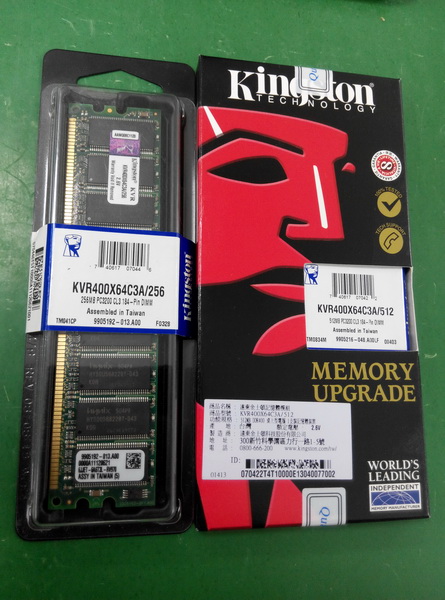 金士頓 DDR400 記憶體