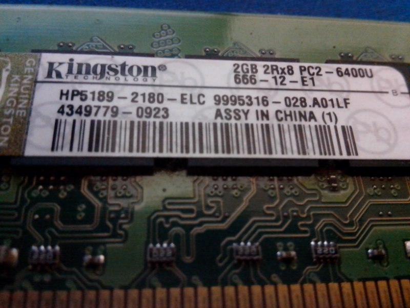 金士頓 DDR2- 2G (終身保固) 良品 $350