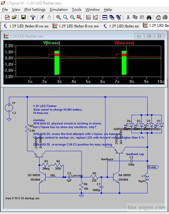 1.2V LED 閃爍燈電路, 動作的原理