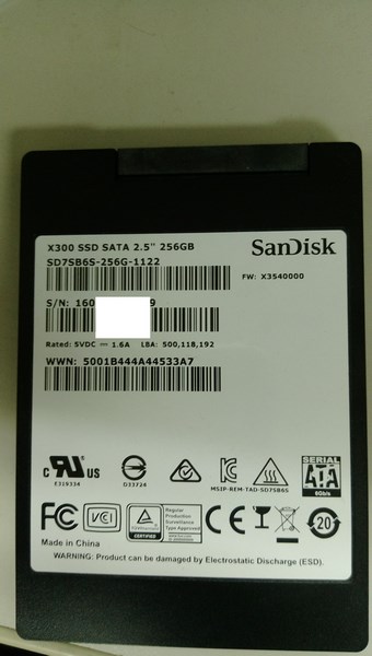 Sandisk X300 256GB SSD