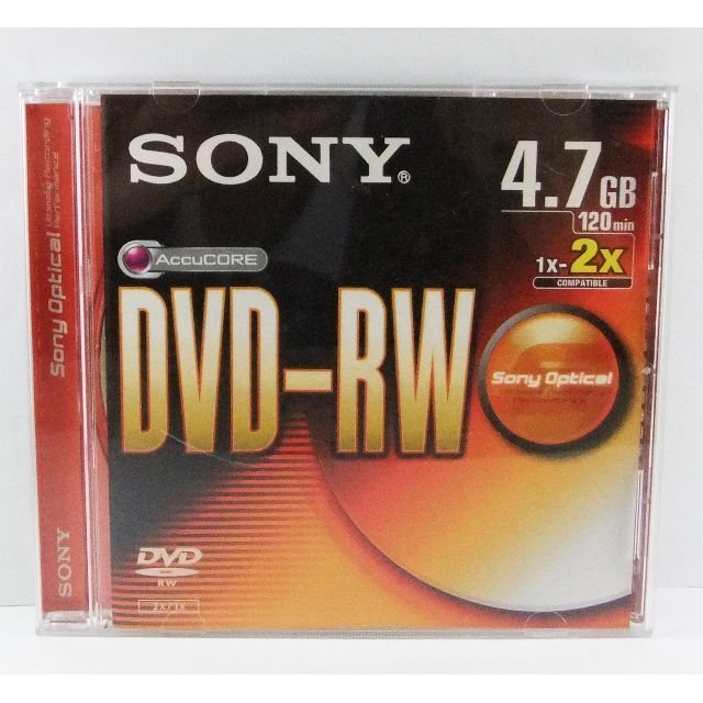 SONY 2X倍速 DVD-RW 4.7GB DVD 單片盒裝空白片