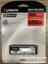 Kingston 金士頓 A2000 500G M.2 PCIe NVMe SSD固態硬碟【原廠五年保】