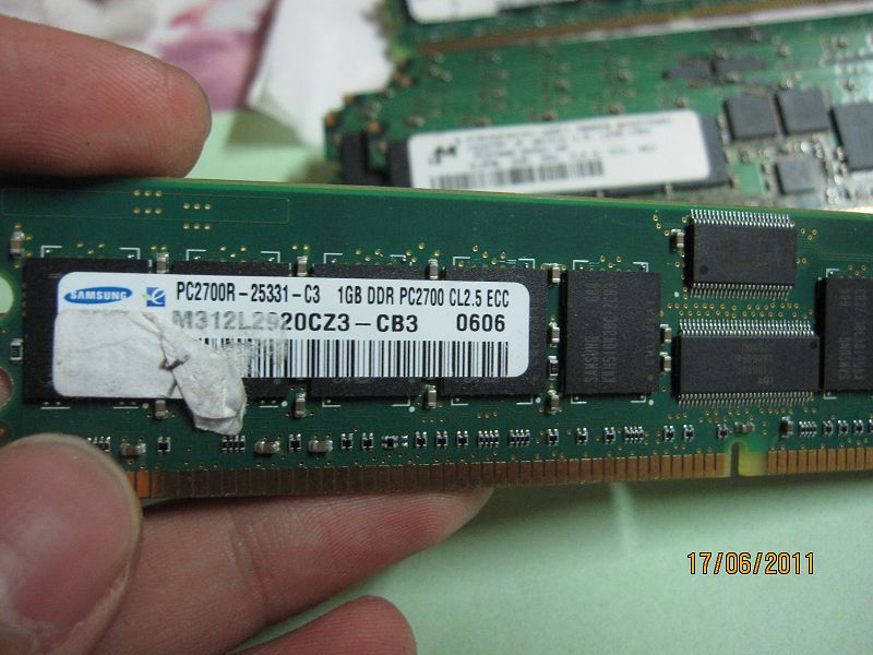 SAMSUNG PC2700R 1G DDR CL2.5,ECC