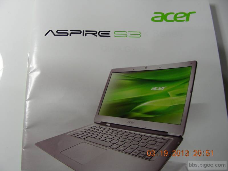 電腦型號 acer aspire s3