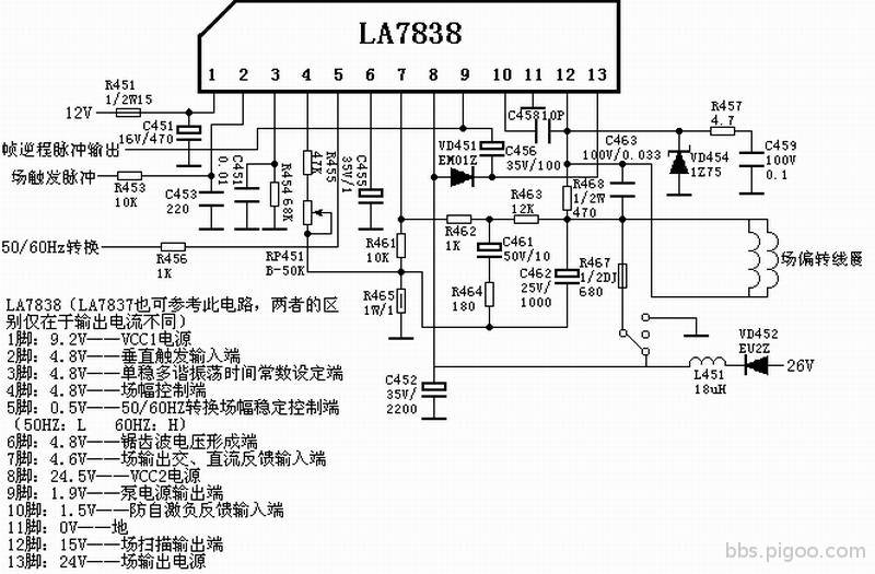 垂直IC LA7838