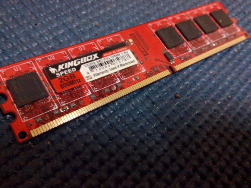 黑金剛 KINGBOX 記憶體 DDR2 800 2G ( 雙面,原廠終身保固 )