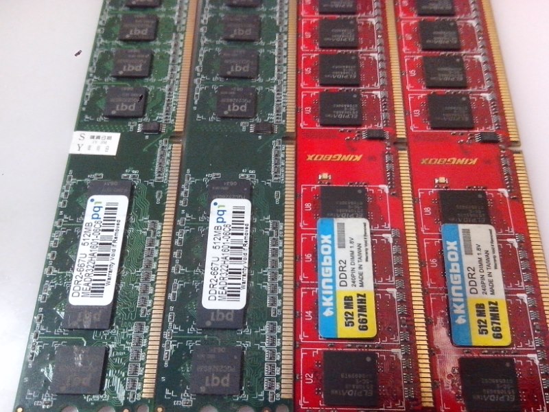 4張 DDR2 667 512記憶體 無測試 4張一起賣130