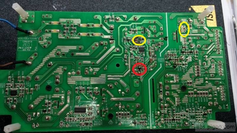 整塊電源版有問題的地方