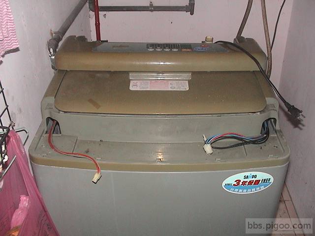 聲寶單槽洗衣機 ES-1001.本人無電工.電子背景