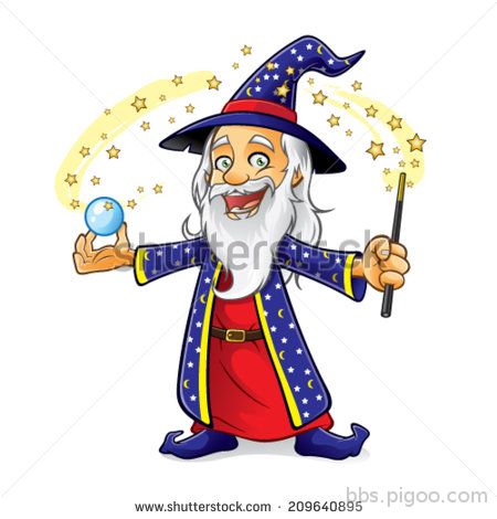 wizard-is-holding-a-crystal-ball-as-he-waved-his-magic-wand-and-VONpSD-clipart.jpg