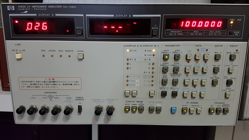 HP 4192A LF Impedance Analyzer 阻抗分析儀