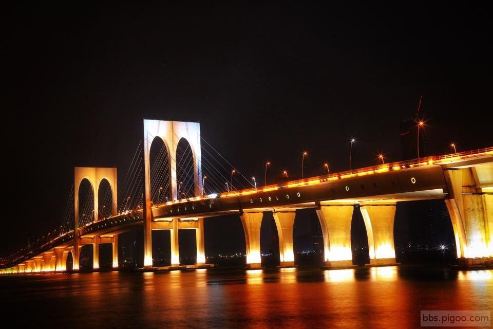 澳門西灣大橋的美景