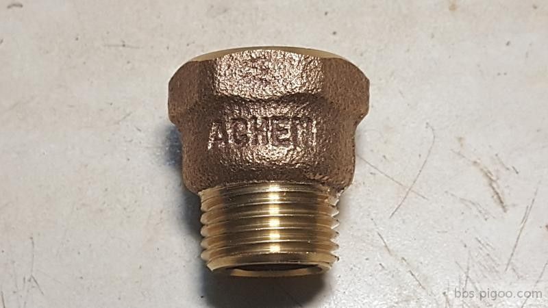 銅製 4分內外牙接頭(3cm) X2  備用