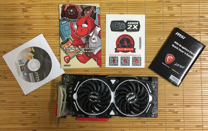 MSI ARMOR RX580 8GB 有盒裝