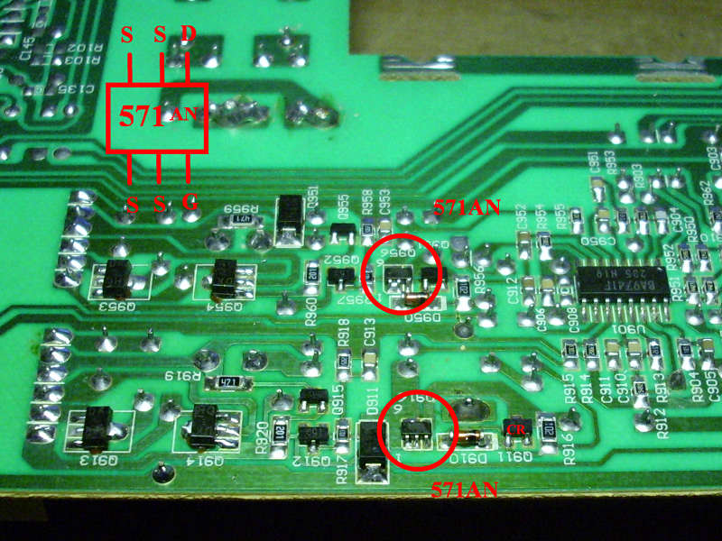 有問題的 pMOSFET