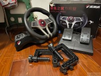 富雷迅 FlashFire ES500R 颶風之翼 賽車方向盤 支援PS4/電腦PC (二手)